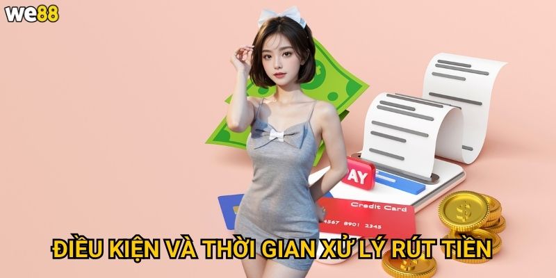 Rút tiền We88 diễn ra như thế nào và mất bao lâu? 3 Điều kiện và thời gian xử lý rút tiền