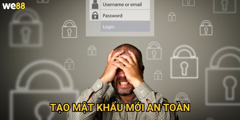 Quên mật khẩu We88 thì phải làm gì để khôi phục? 3 Tạo mật khẩu mới an toàn